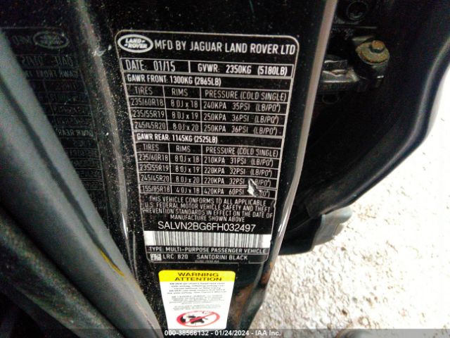 SALVN2BG6FH032497 Land Rover Range Rover Evoque Pure