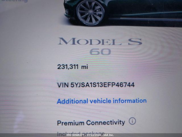 5YJSA1S13EFP46744 Tesla MODEL S