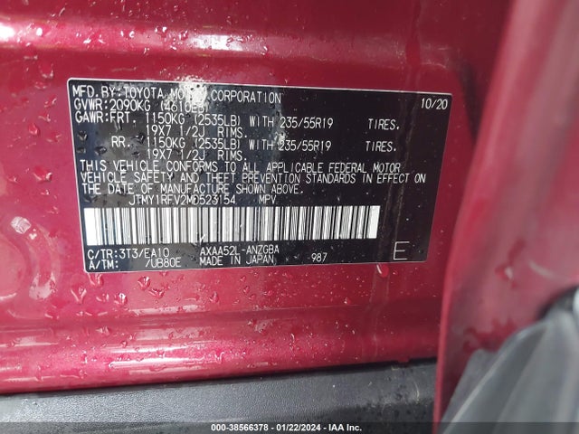 Toyota Rav4 Limited 2021 JTMY1RFV2MD523154 Image 9