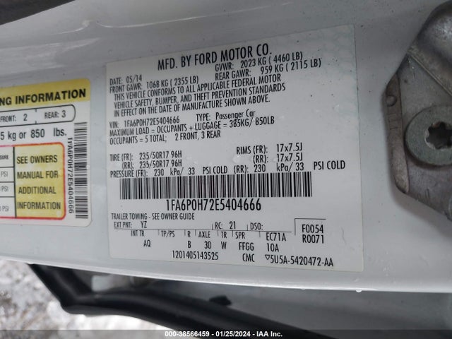 Ford FUSION SE 2014 1FA6P0H72E5404666 Image 9