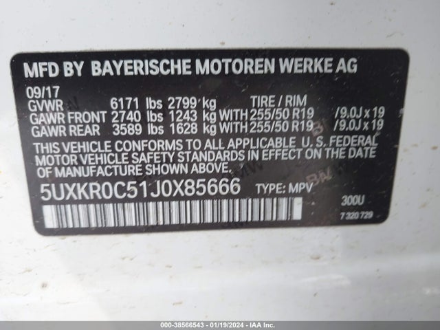 5UXKR0C51J0X85666 BMW X5 Xdrive35i
