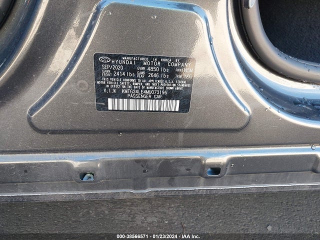 2021 GENESIS G70 3.3T RWD VIN: KMTG34LE4MU073196
