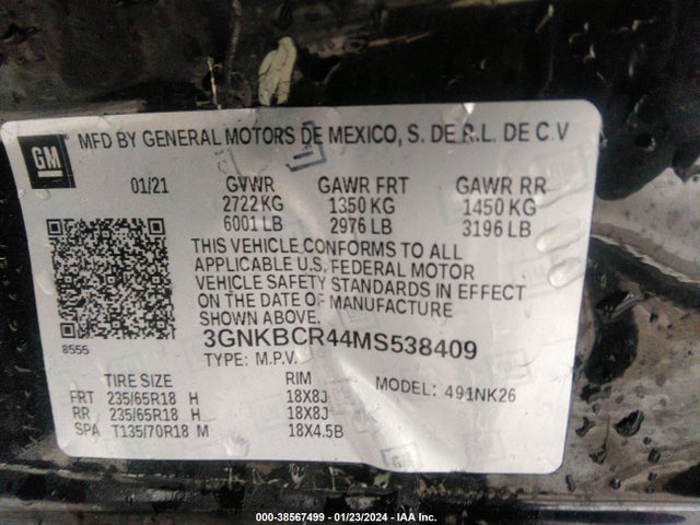 Chevrolet Blazer Fwd 2lt 2021 3GNKBCR44MS538409 Image 9