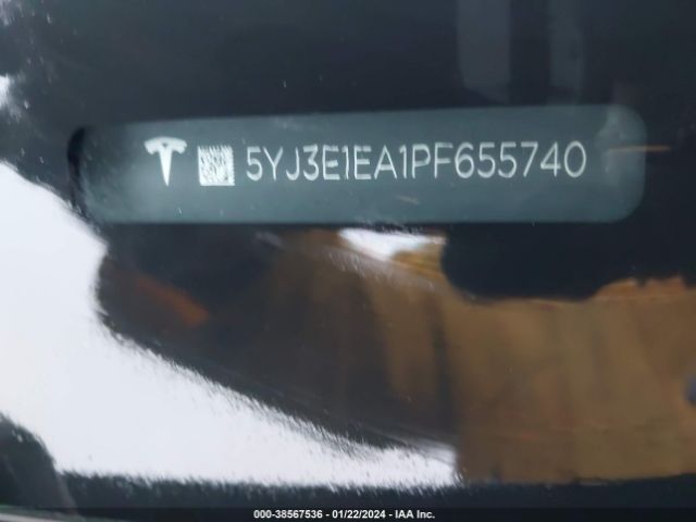 5YJ3E1EA1PF655740 Tesla Model 3 Rear-wheel Drive