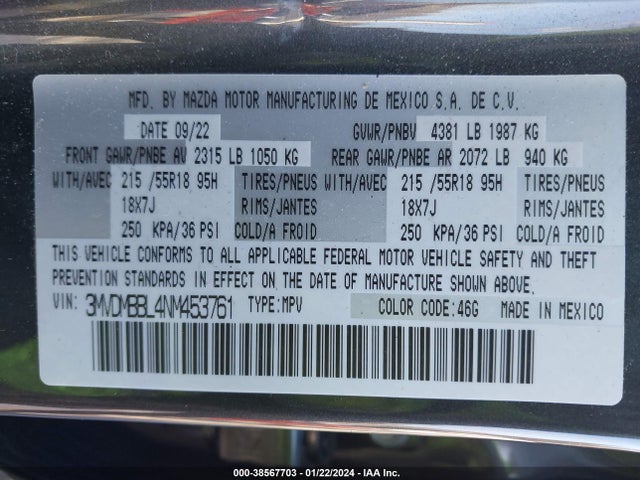 Mazda Cx-30 Select 2022 3MVDMBBL4NM453761 Image 9