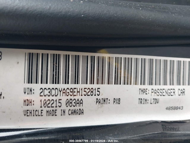 Dodge Challenger Sxt 2014 2C3CDYAG9EH152815 Image 9