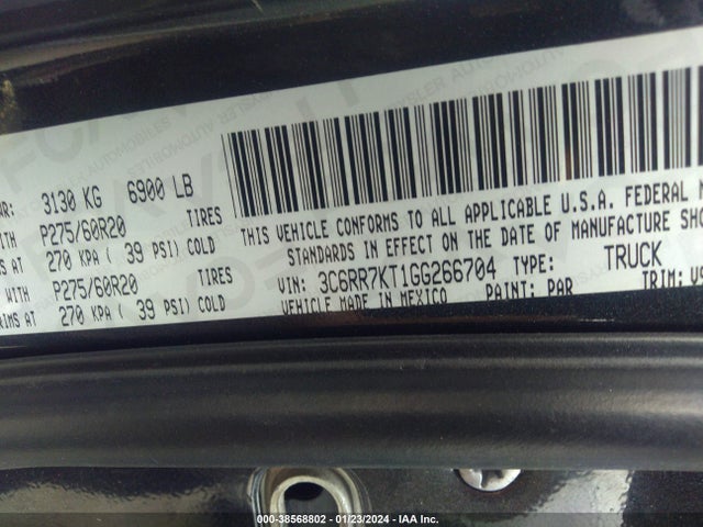 RAM 1500 Express 2016 3C6RR7KT1GG266704 Image 9
