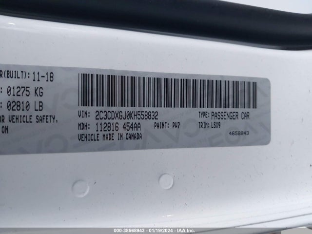 Dodge Charger Scat Pack Rwd 2019 2C3CDXGJ0KH558832 Image 9