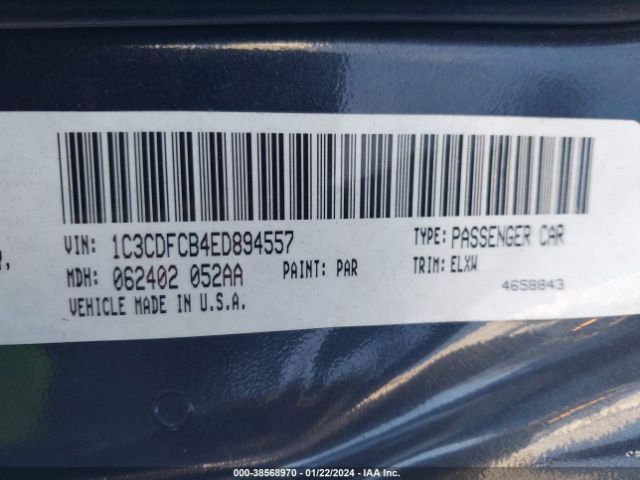 1C3CDFCB4ED894557 Dodge Dart Limited