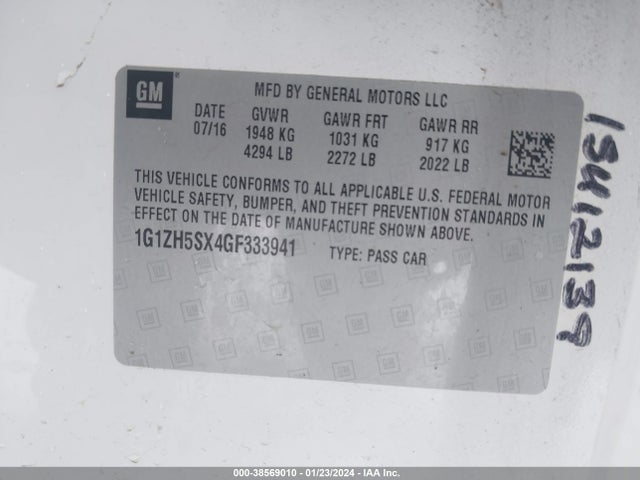 Chevrolet Malibu Premier 2016 1G1ZH5SX4GF333941 Image 9