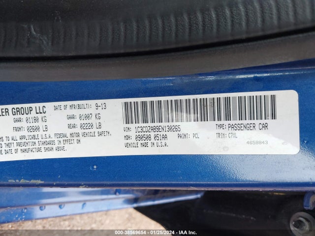 Dodge AVENGER SE 2014 1C3CDZAB9EN130265 Image 9