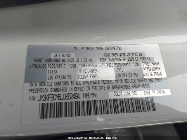 Mazda Cx-5 Touring 2020 JM3KFBCM6L0852494 Image 9