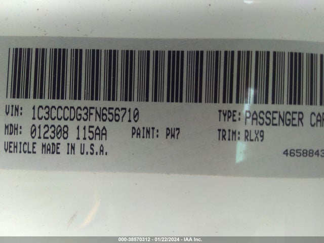 Chrysler 200 S 2015 1C3CCCDG3FN656710 Image 9