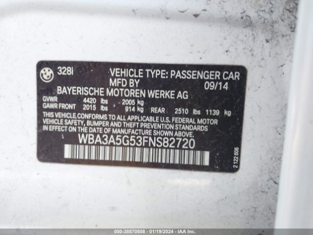 WBA3A5G53FNS82720 BMW 328I