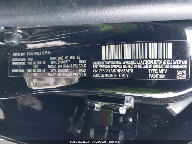 2017 FIAT 500X ZFBCFYAB7HP537478 Photo 8