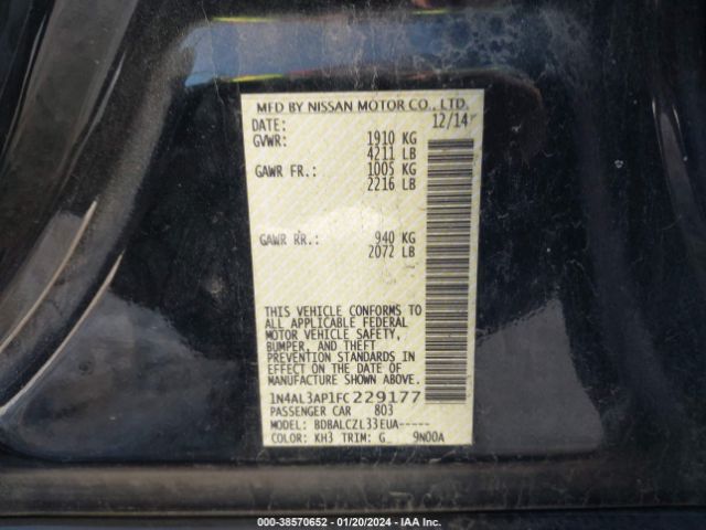 1N4AL3AP1FC229177 Nissan Altima