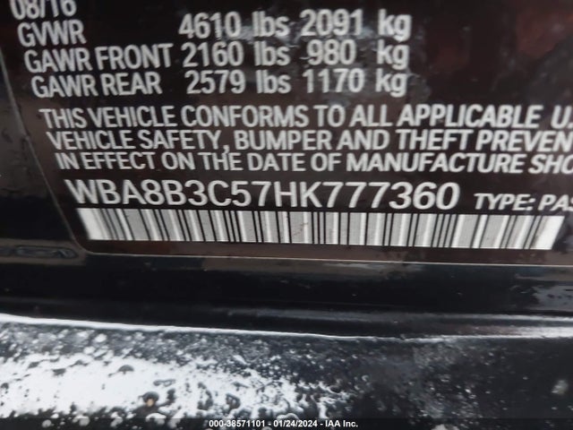 WBA8B3C57HK777360 BMW 340i