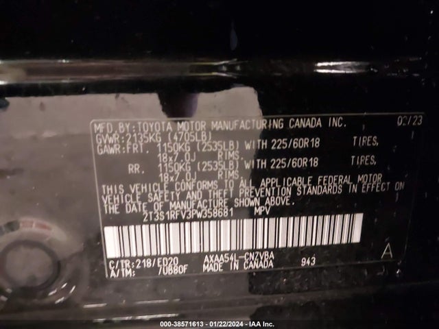 Toyota Rav4 Trd Off Road 2023 2T3S1RFV3PW358681 Image 9