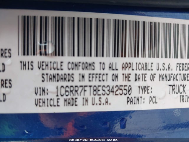RAM 1500 Express 2014 1C6RR7FT8ES342550 Image 9