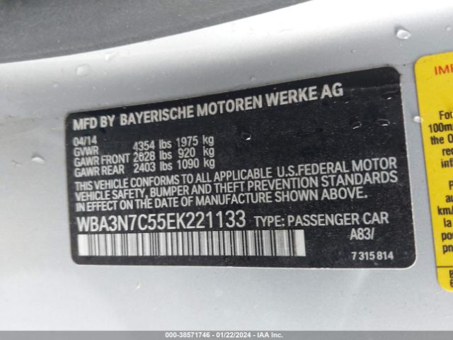 WBA3N7C55EK221133 BMW 428i