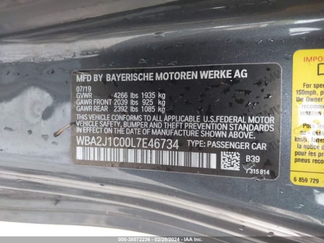 WBA2J1C00L7E46734 BMW 230I