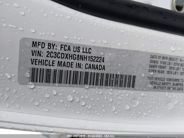Dodge Charger Gt Rwd 2022 2C3CDXHG8NH152224 Image 9