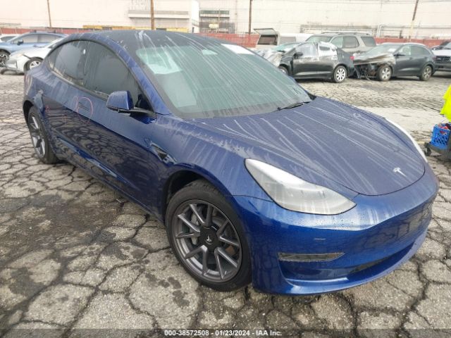 Auction sale of the 2022 Tesla Model 3 Rear-wheel Drive, vin: 5YJ3E1EAXNF373318, lot number: 38572508