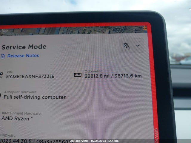 Tesla Model 3 Rear-wheel Drive 2022 5YJ3E1EAXNF373318 Image 7