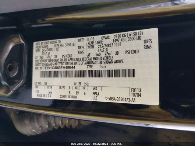 1FTEW1C88GFA49644 Ford F-150 Xlt