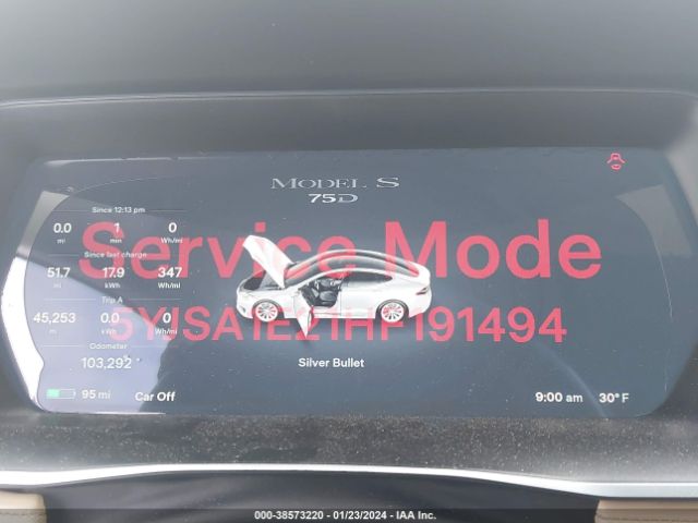 5YJSA1E21HF191494 Tesla Model S 100d/60d/75d/90d/p100d