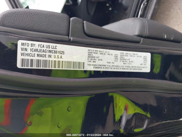 Jeep Grand Cherokee Laredo X 4x2 2021 1C4RJEAG1MC861625 Image 9