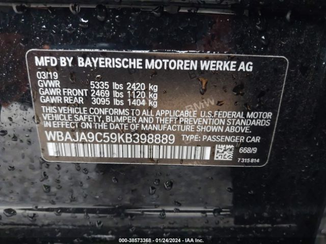 WBAJA9C59KB398889 BMW 530e Iperformance