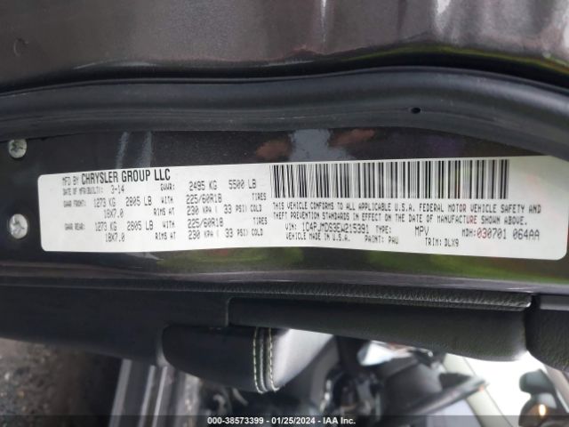1C4PJMDS3EW215391 Jeep Cherokee Limited