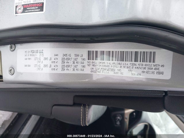 Jeep Cherokee Latitude 2015 1C4PJMCB4FW673850 Image 9