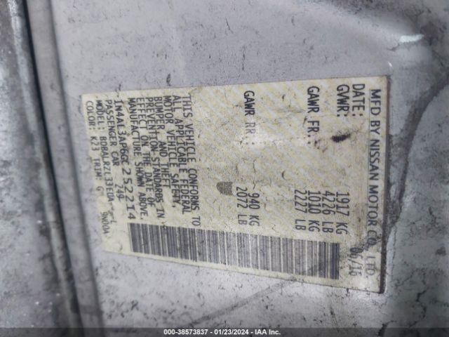 1N4AL3AP6GC252214 Nissan Altima 2.5 Sl