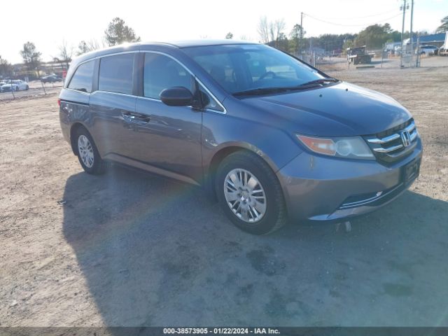 2014 Honda Odyssey Lx მანქანა იყიდება აუქციონზე, vin: 5FNRL5H2XEB106627, აუქციონის ნომერი: 38573905