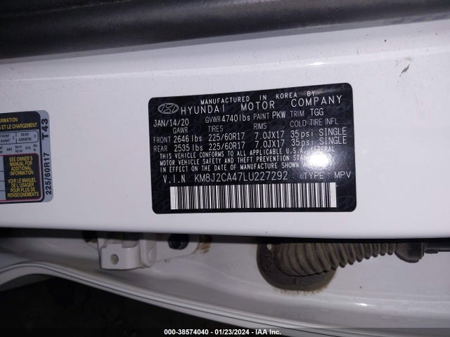 Hyundai TUCSON SE 2020 KM8J2CA47LU227292 Image 9