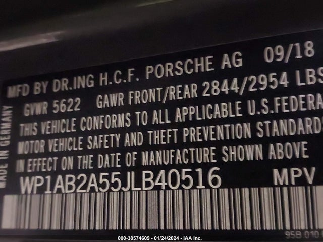 2018 PORSCHE MACAN WP1AB2A55JLB40516 Photo 8