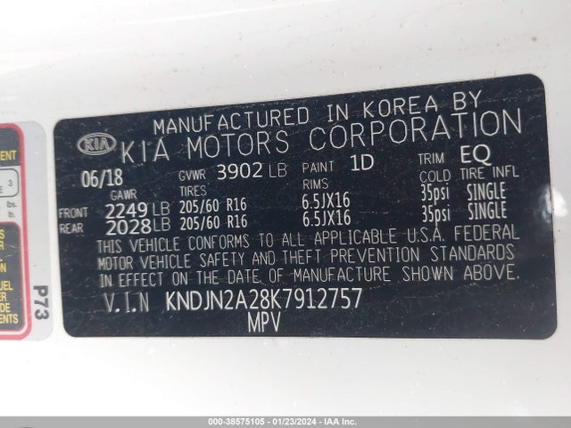 KIA Soul 2019 KNDJN2A28K7912757 Image 9