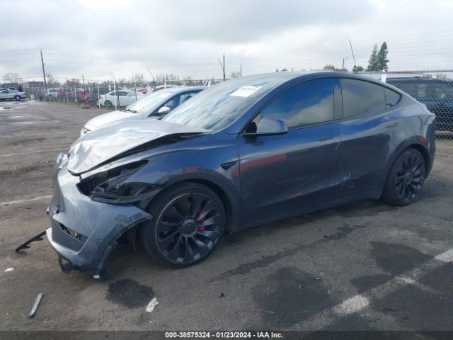 2022 TESLA MODEL Y 7SAYGDEF5NF411263 Photo 1