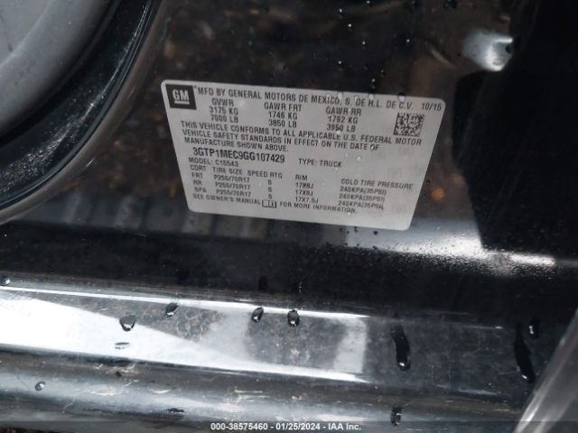 3GTP1MEC9GG107429 GMC Sierra 1500 Sle