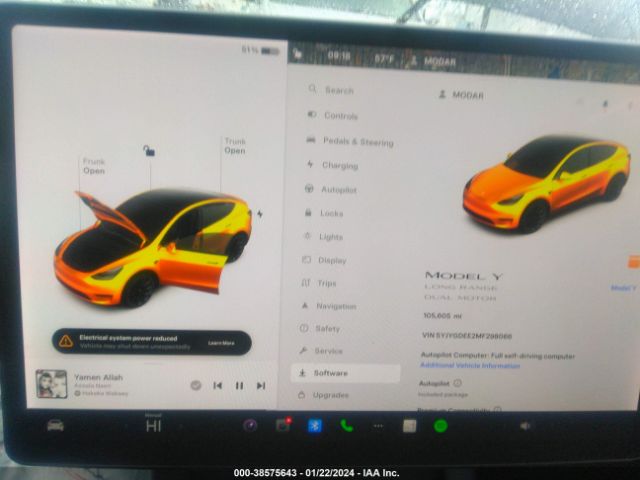 5YJYGDEE2MF298066 Tesla Model Y Long Range Dual Motor All-wheel Drive