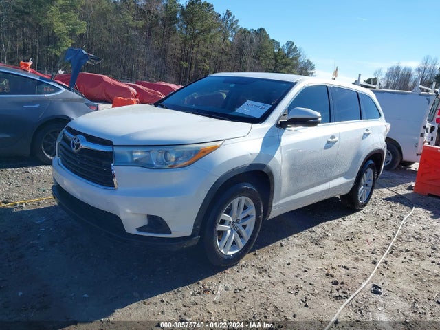 2016 TOYOTA HIGHLANDER LE VIN: 5TDZARFH5GS018295