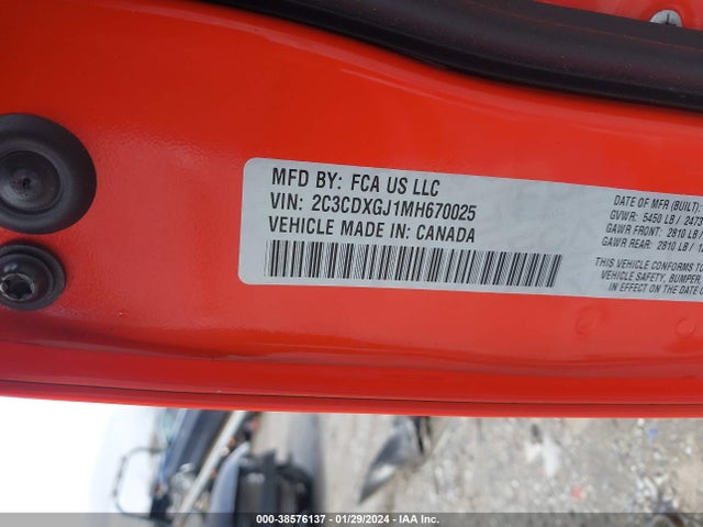 Dodge Charger Scat Pack Rwd 2021 2C3CDXGJ1MH670025 Image 9