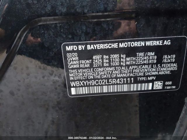 WBXYH9C02L5R43111 BMW X2 Sdrive28i