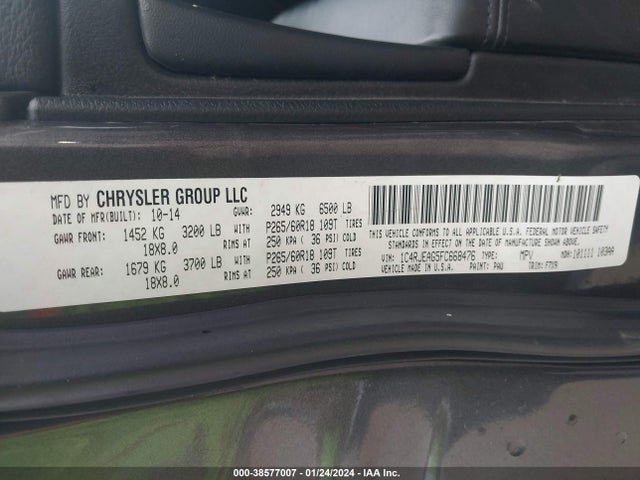 Jeep Grand Cherokee Laredo 2015 1C4RJEAG5FC668476 Image 9