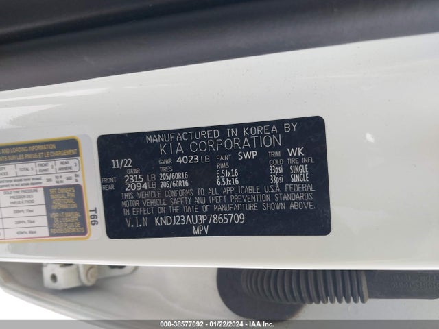 KIA SOUL LX 2023 KNDJ23AU3P7865709 Image 9