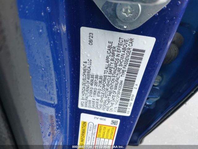 1HGCY2F56PA060844 Honda Accord Hybrid Sport