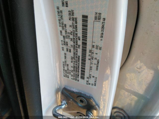 1FMCU9HD6KUC55904 Ford ESCAPE SEL