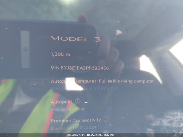 5YJ3E1EA3PF690456 Tesla Model 3 Rear-wheel Drive